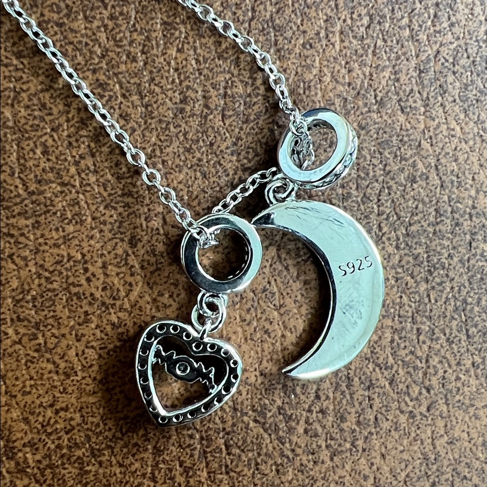 🕶️Gona .925 Sterling Silver Mom necklace 16” adjustable new Mother’s Day - Picture 6 of 6